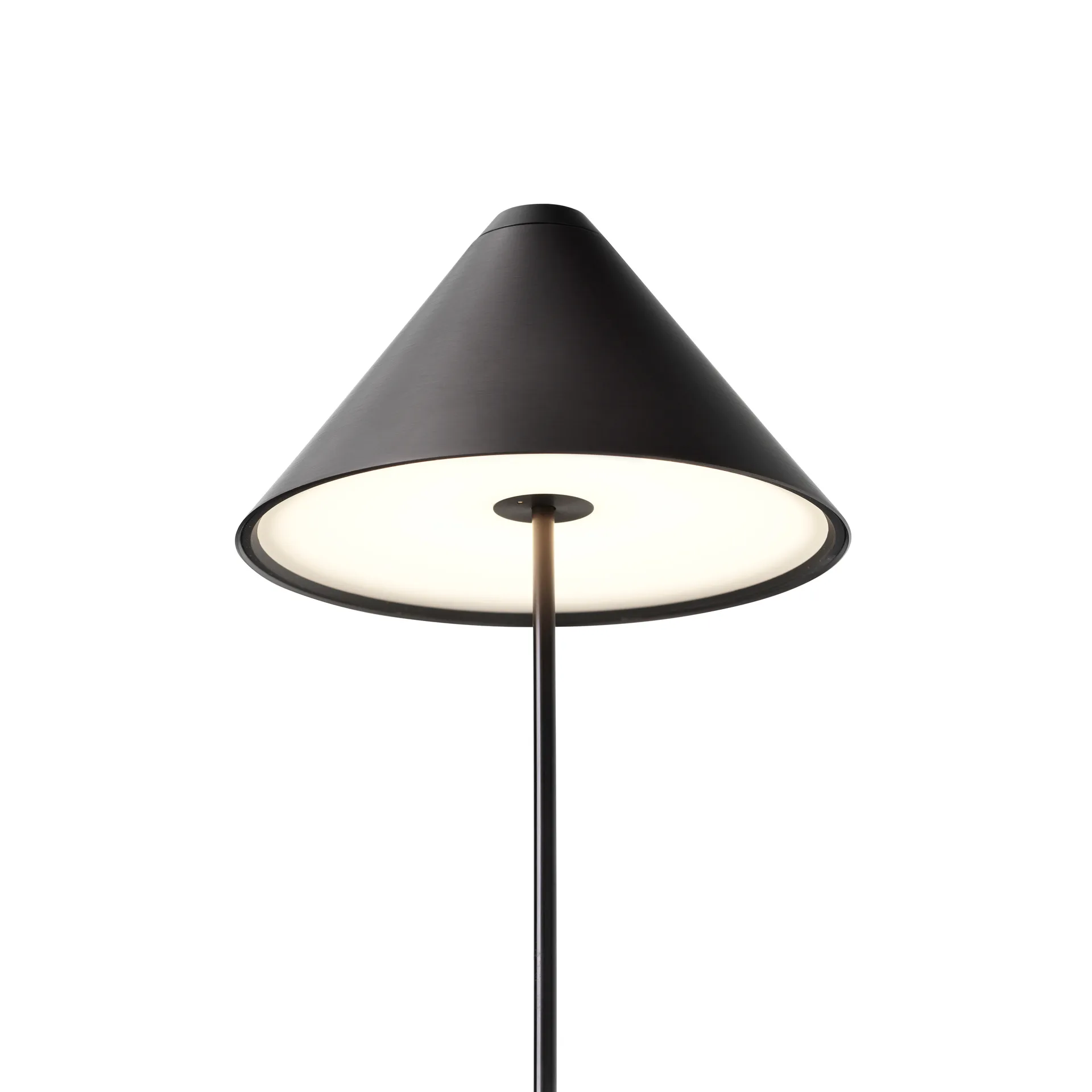 Brolly bærbar bordlampe, Steel black New Works