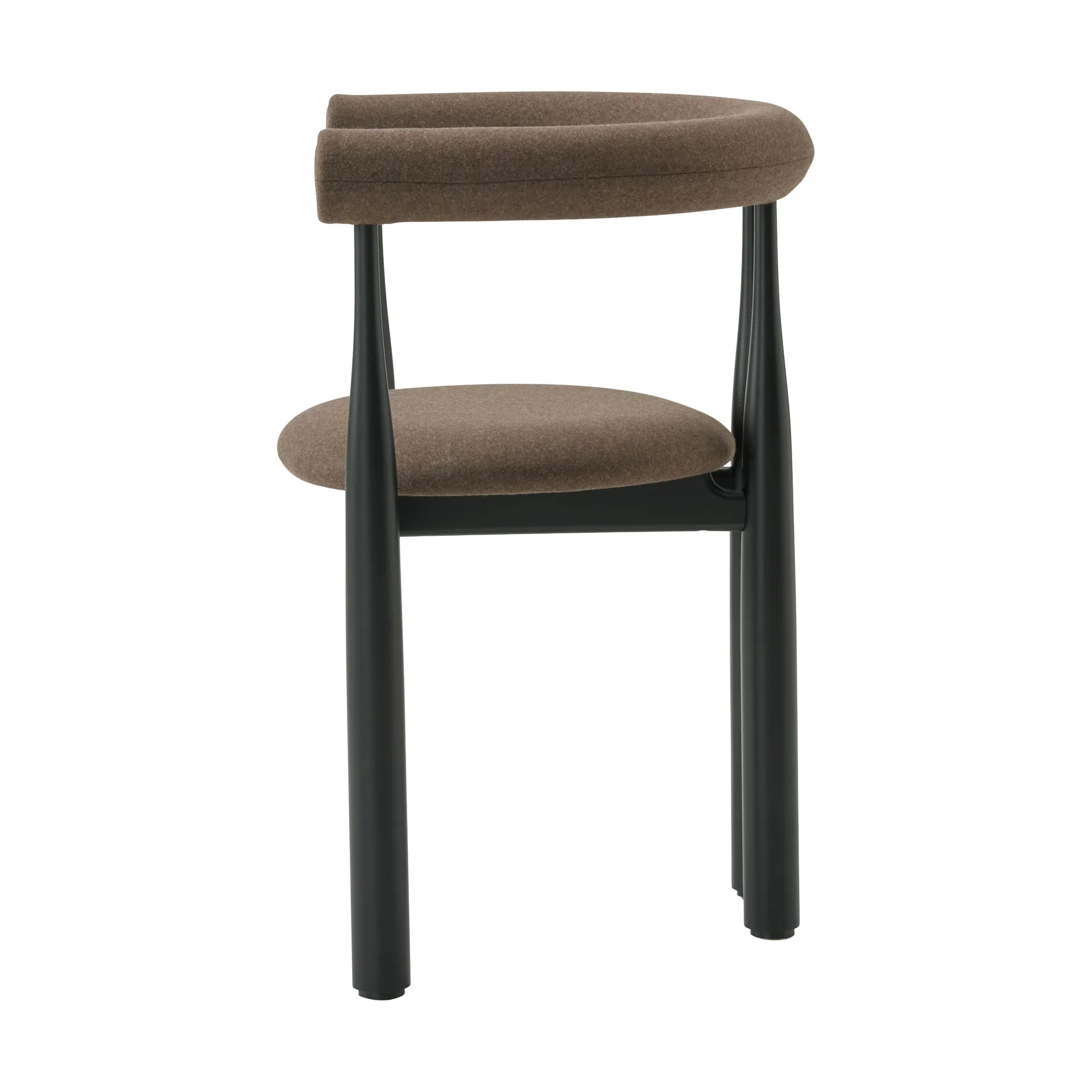 Bukowski karmstol polstret, Black, Wooly Plus 1008 New Works