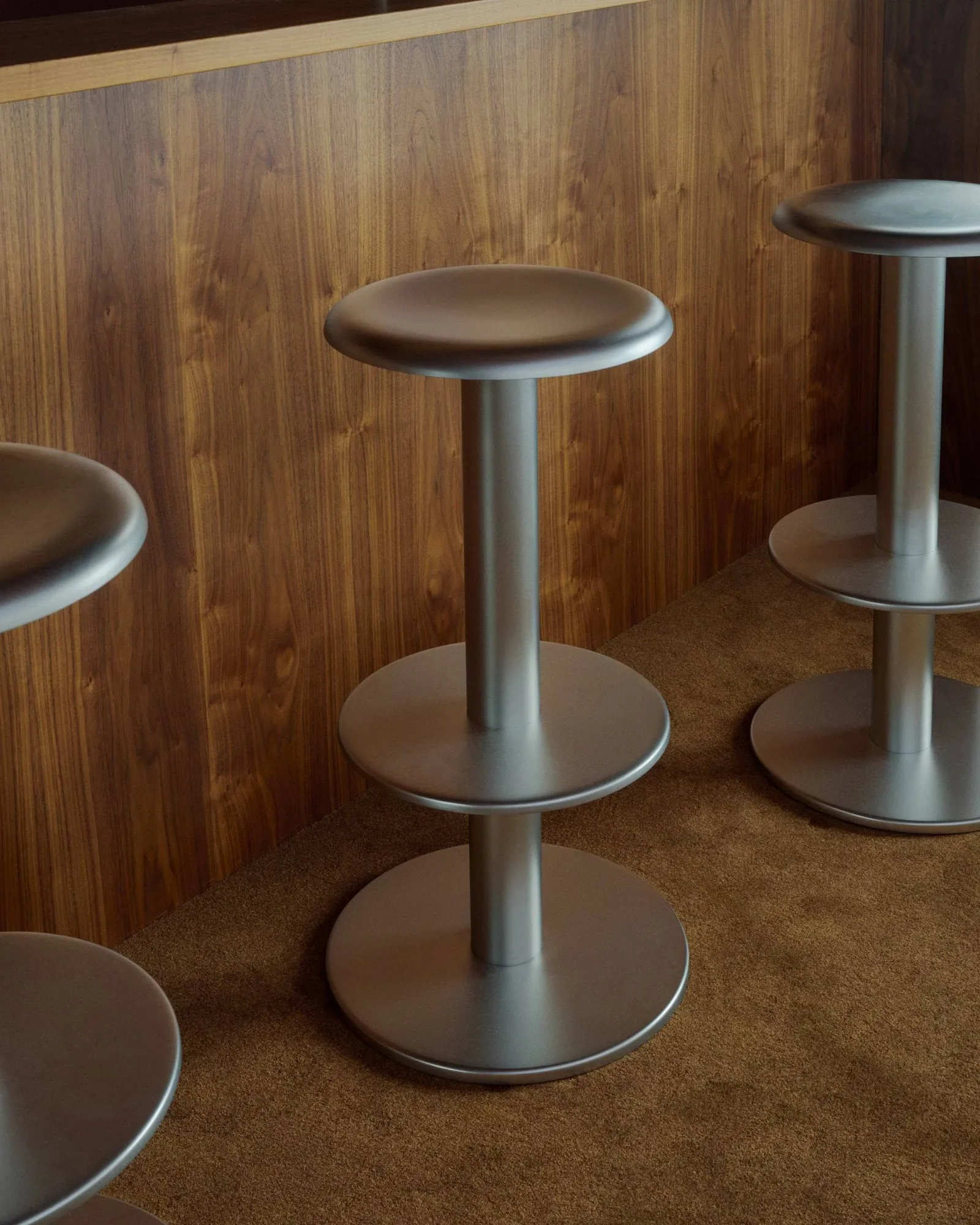 Coupe barstol, Rustfrit stål, 76 cm New Works
