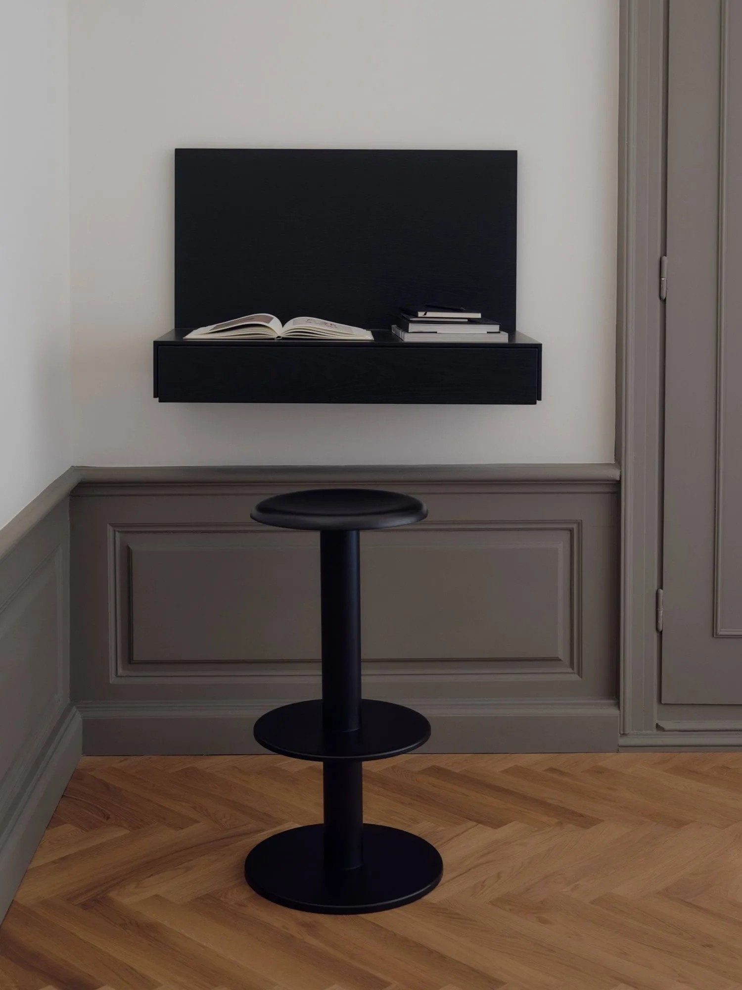 Coupe barstol, Sort, 76 cm New Works