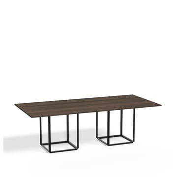 Florence spisebord rektangulært - walnut, sort stel - New Works
