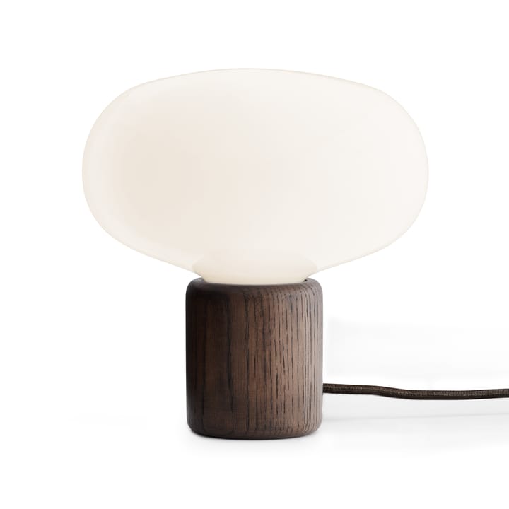 Karl-Johan bordlampe - Smoked oak/White opal glass - New Works