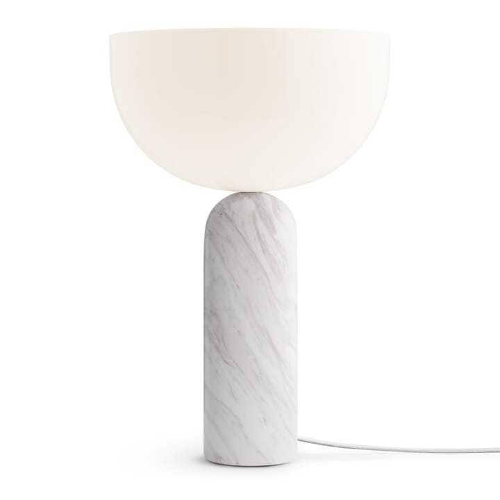 Kizu bordlampe large - White marble - New Works