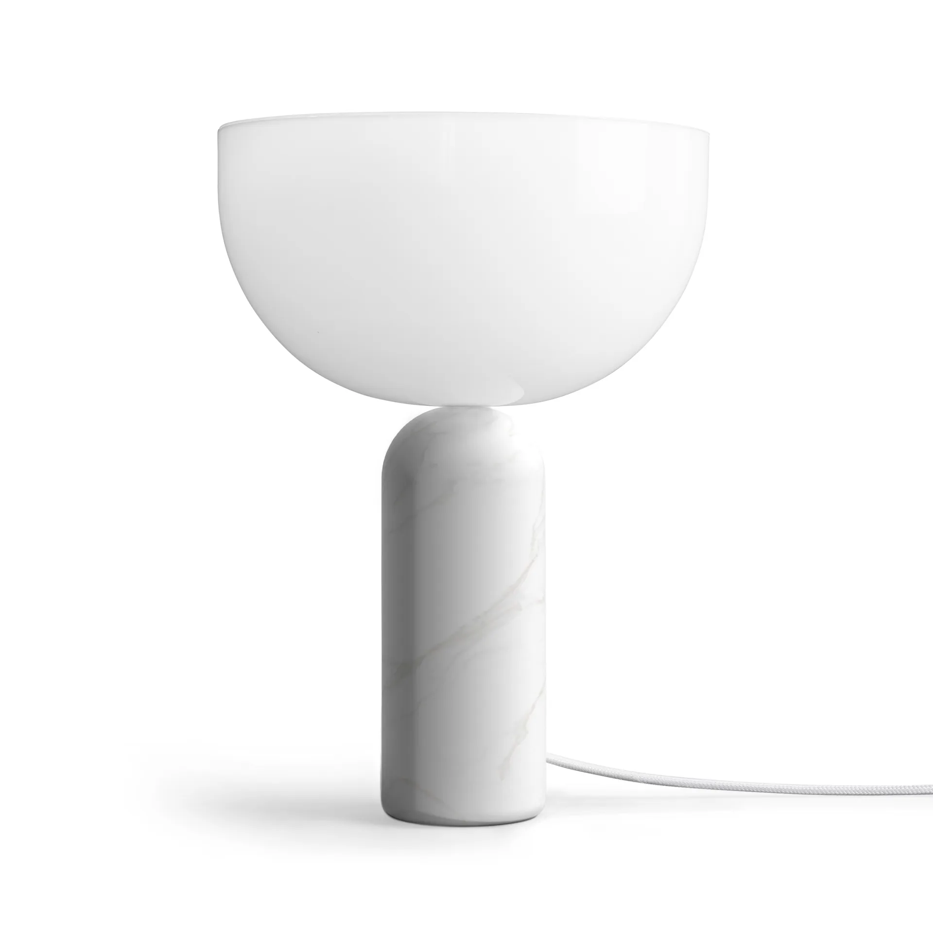 Kizu bordlampe small, White marble New Works