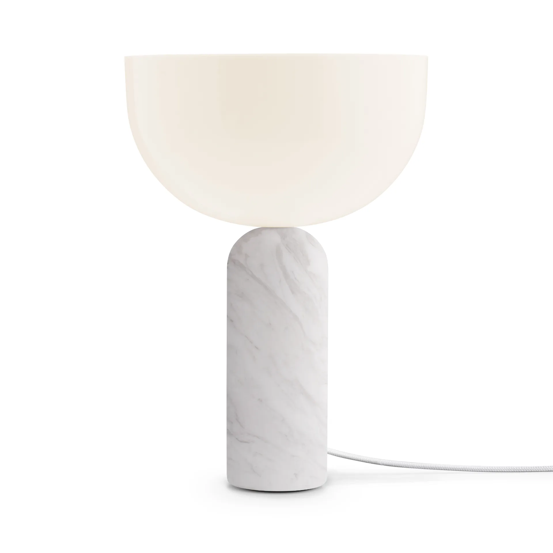 Kizu bordlampe small, White marble New Works