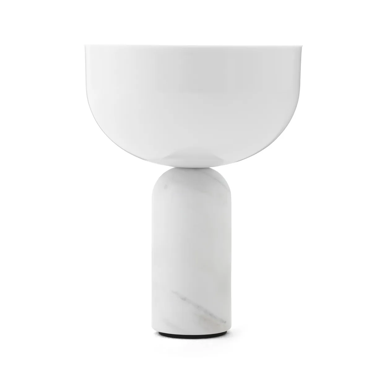 New Works Kizu bærbar bordlampe White marble