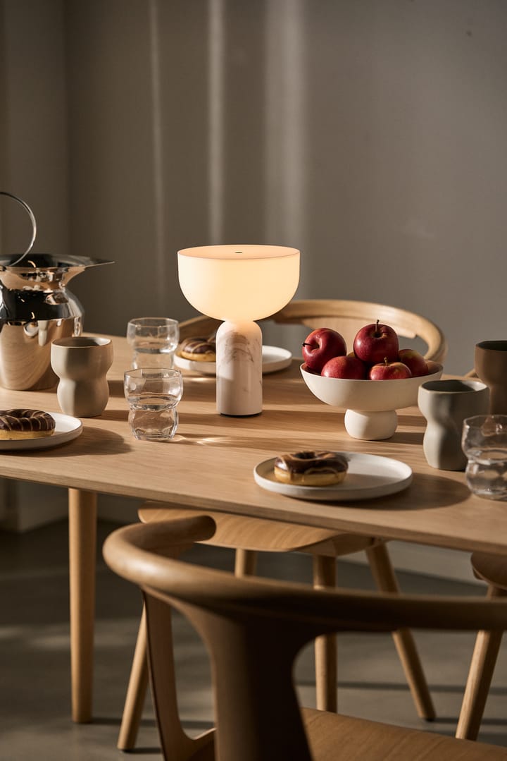 Kizu bærbar bordlampe, White marble New Works