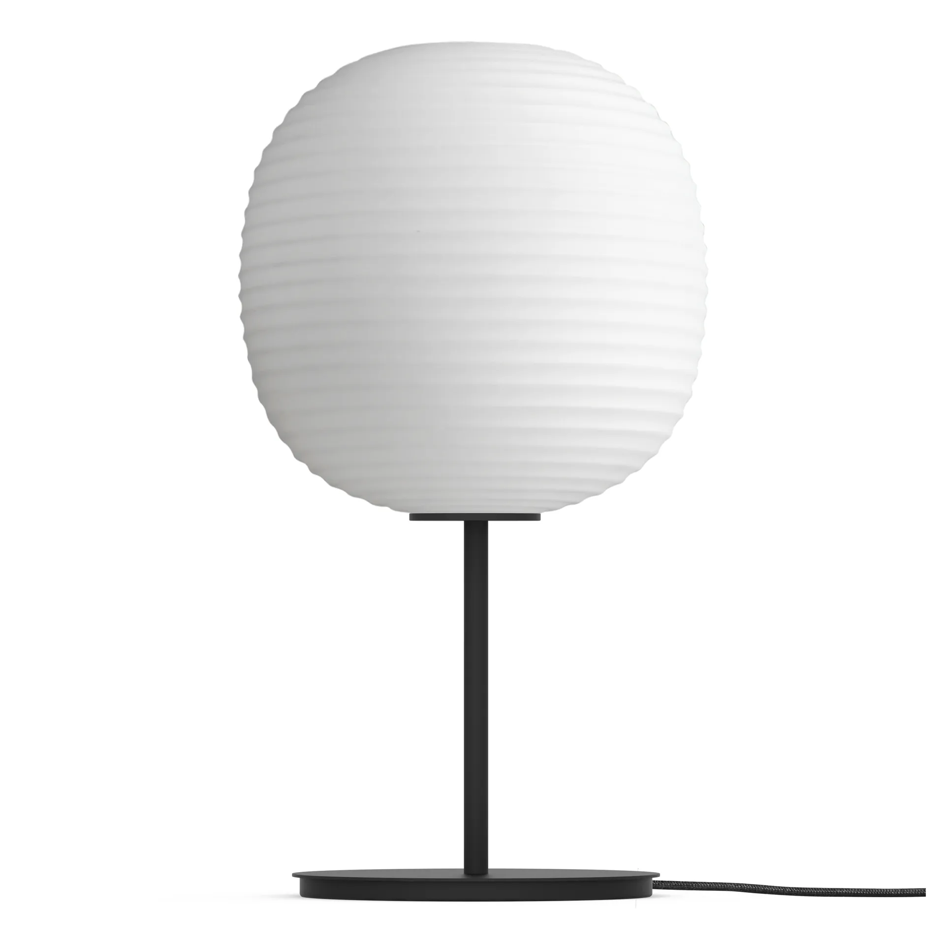 Lantern bordlampe medium, Frosted white opal glass New Works