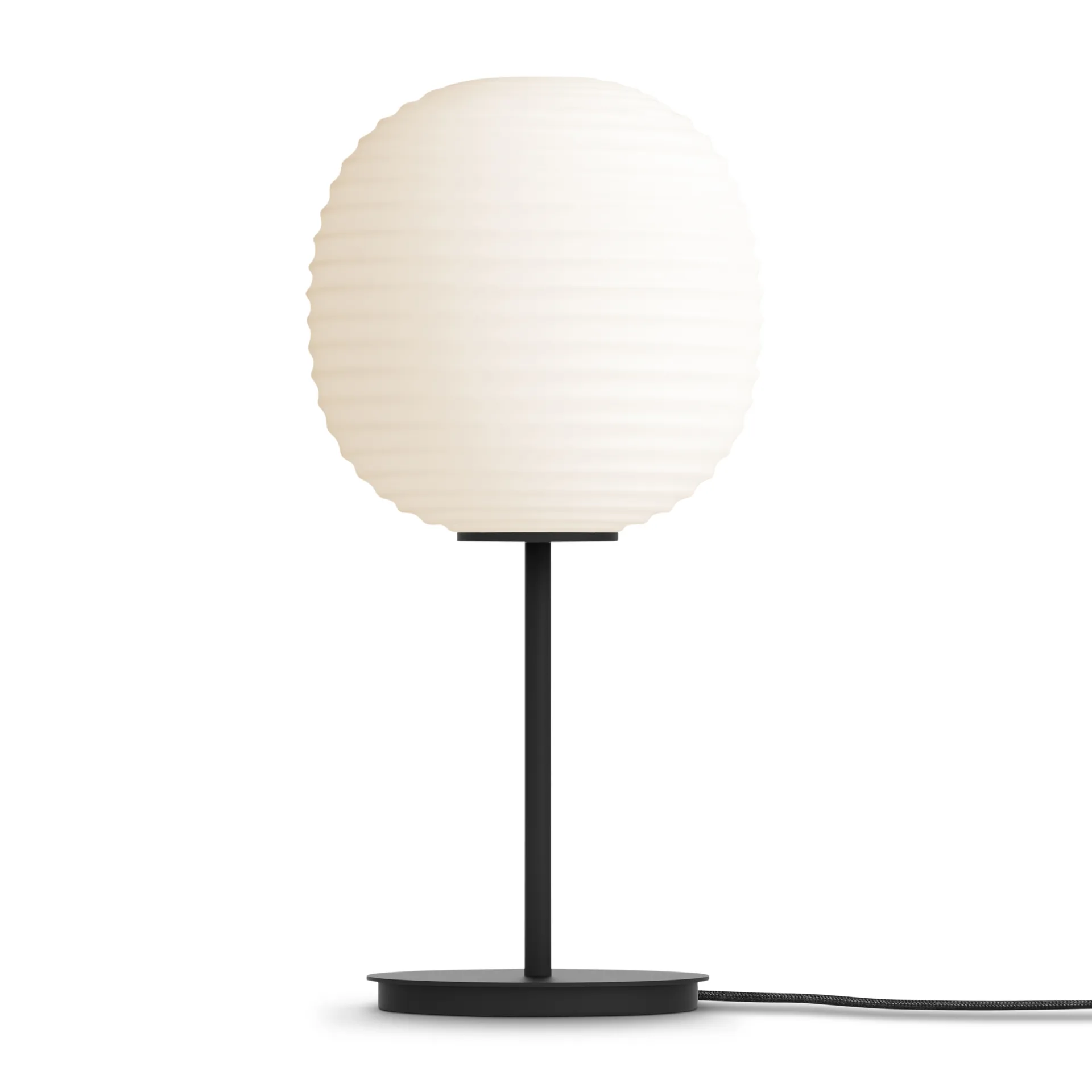 Lantern bordlampe small, Frosted white opal glass New Works