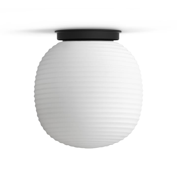 Lantern loftslampe medium, Frosted white opal glass New Works