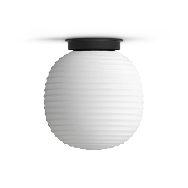 Lantern loftslampe small, Frosted white opal glass New Works