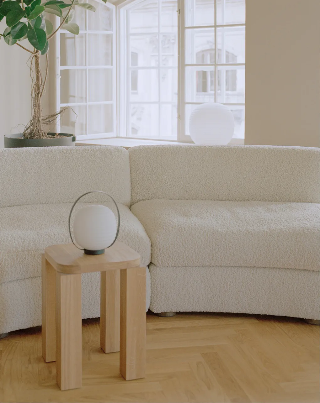 Lantern portable bordlampe 23x18 cm, Black New Works