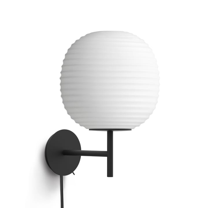 Lantern væglampe small, Frosted white opal glass New Works