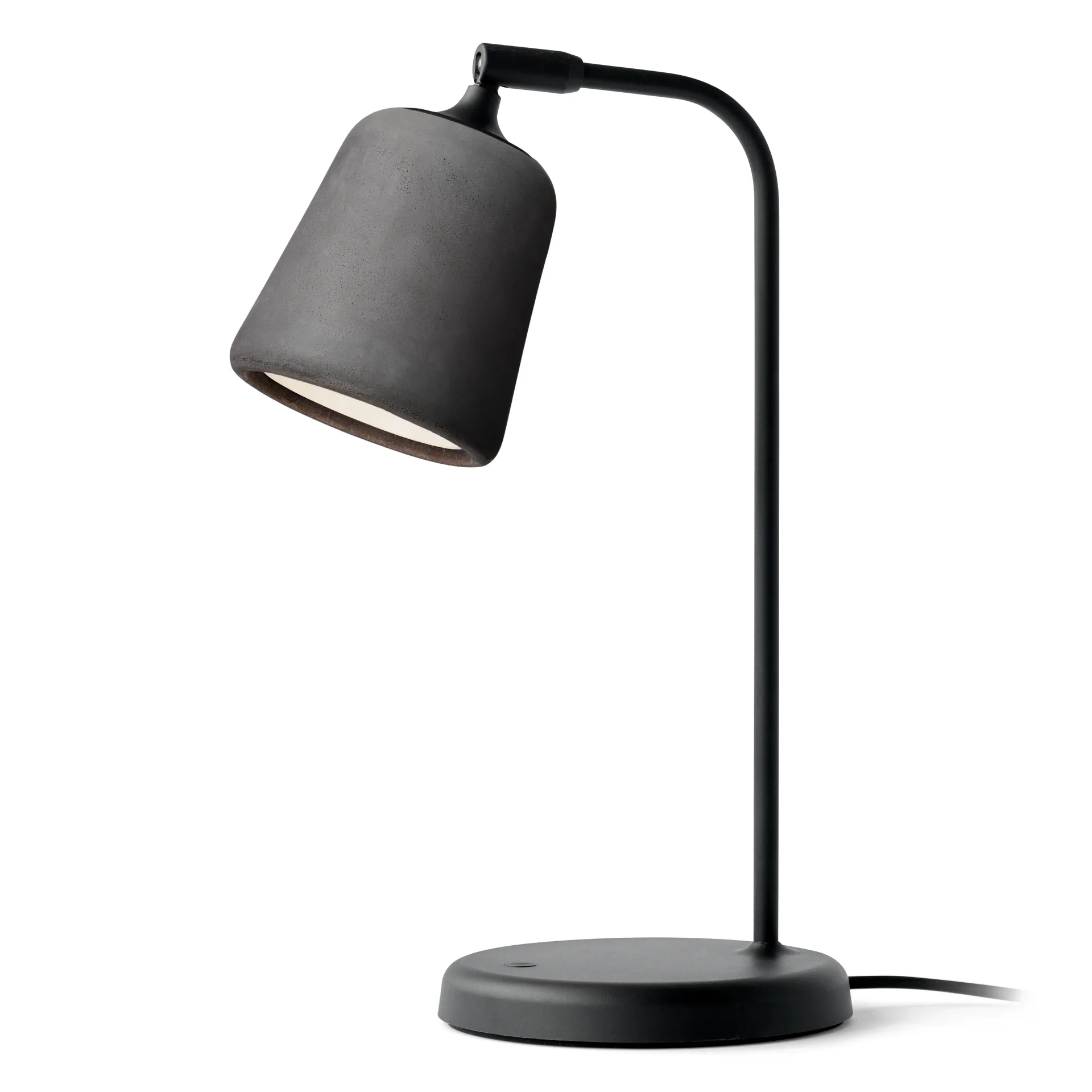 Material bordlampe, Dark grey concrete New Works