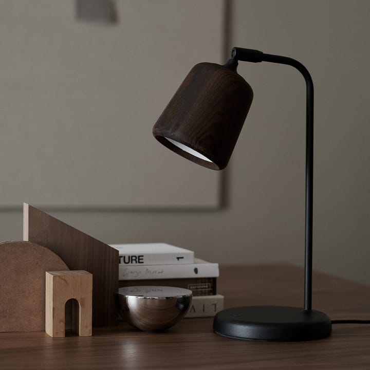 Material bordlampe, Smoked oak New Works