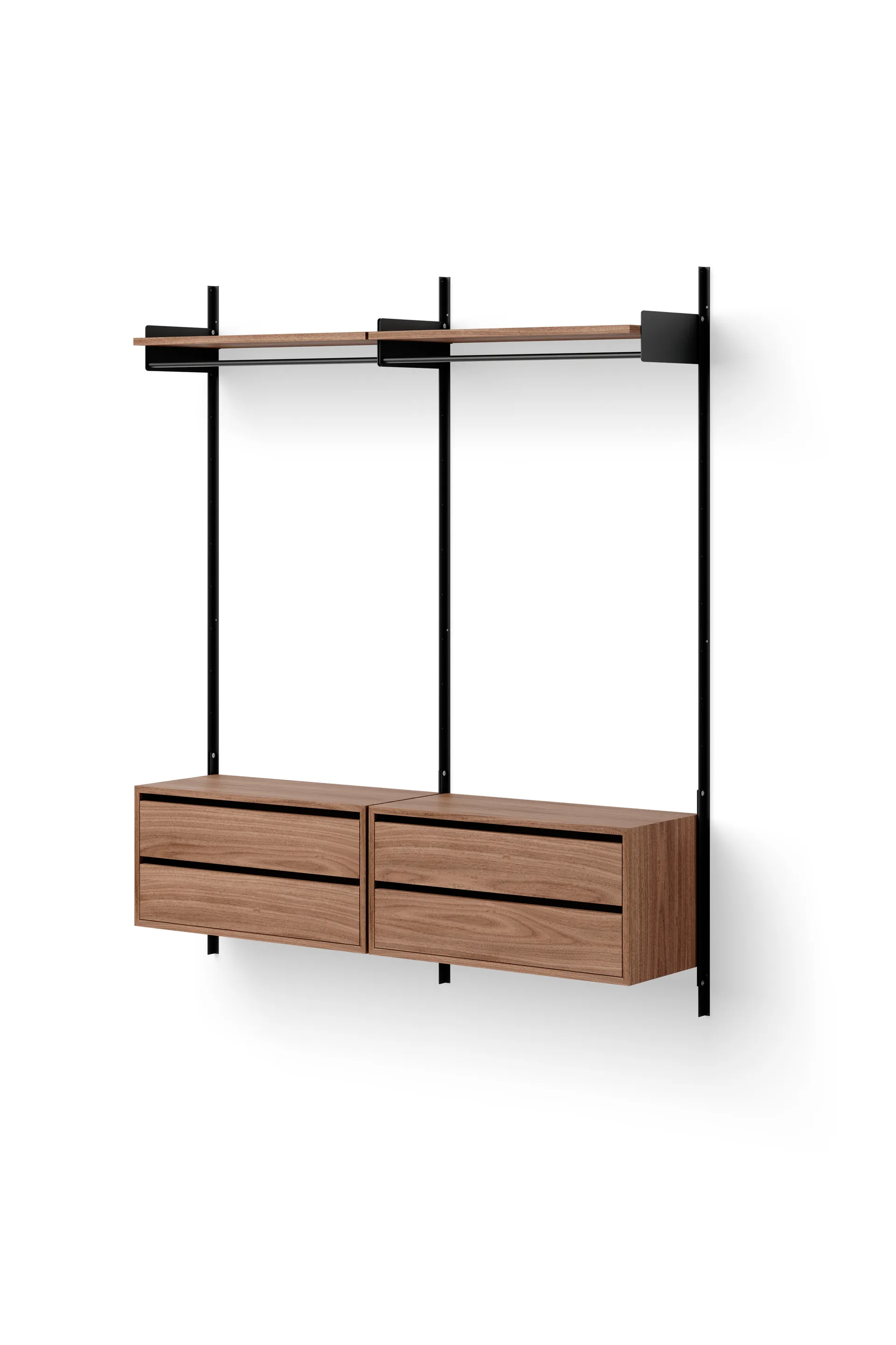 New Works skuffesektion 79x35 cm, Valnød New Works