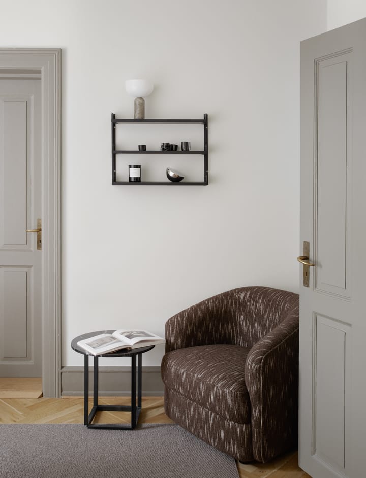 New Works Tea Shelf væghængt hylde 46x62,5 cm, Sort ask New Works