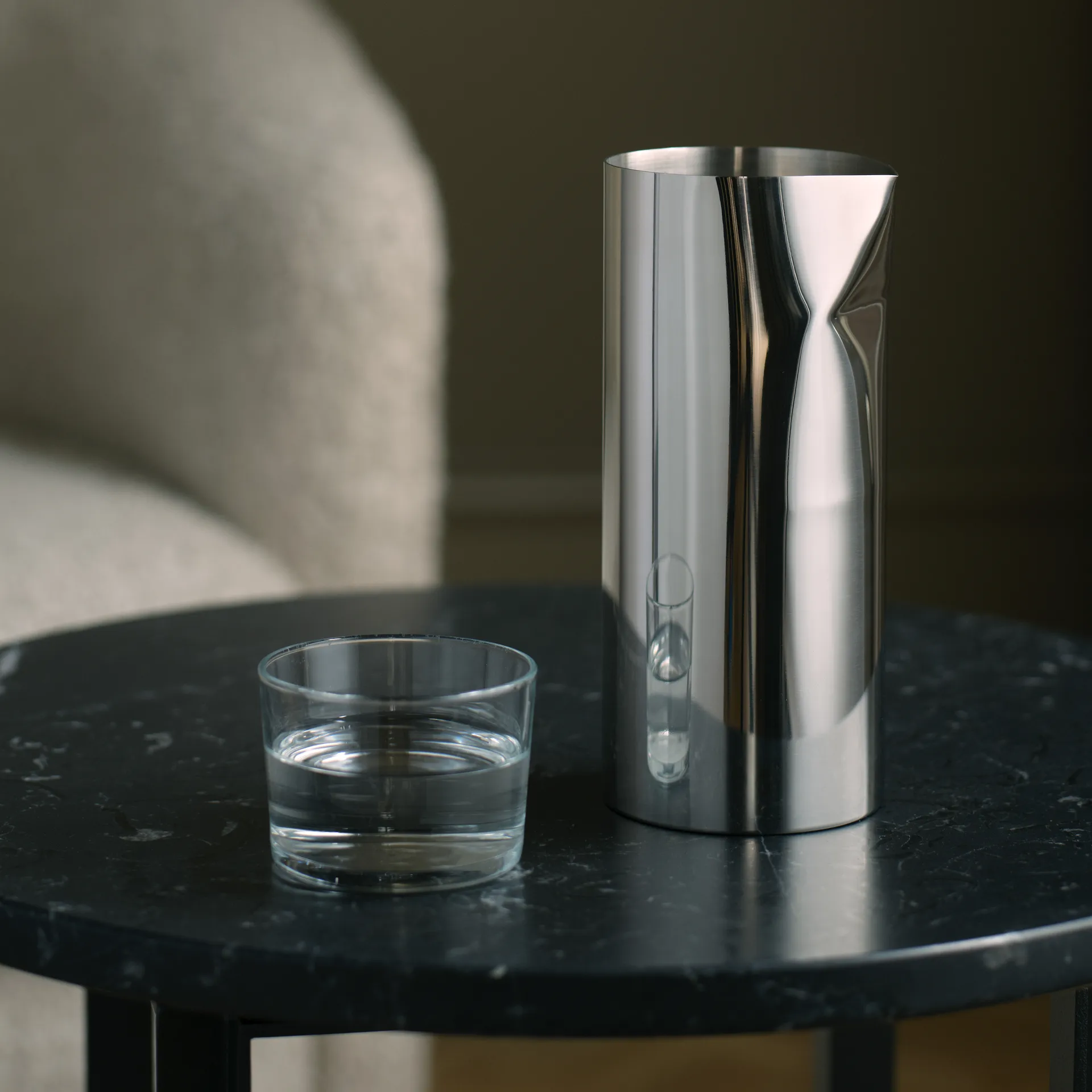 Pleat karaffel, Rustfrit stål New Works