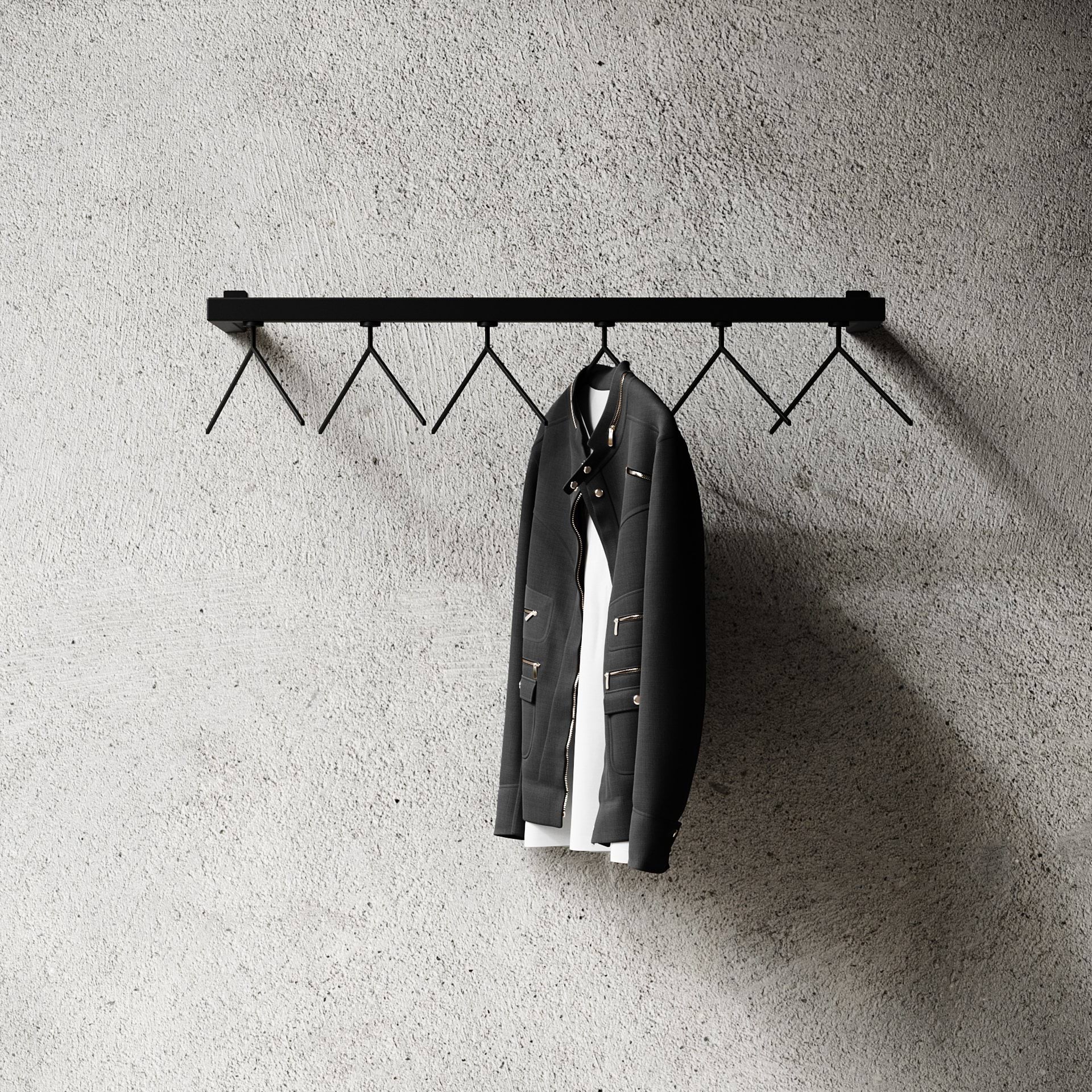 Nichba HangSys tøjkrog, Sort, 100 cm Nichba
