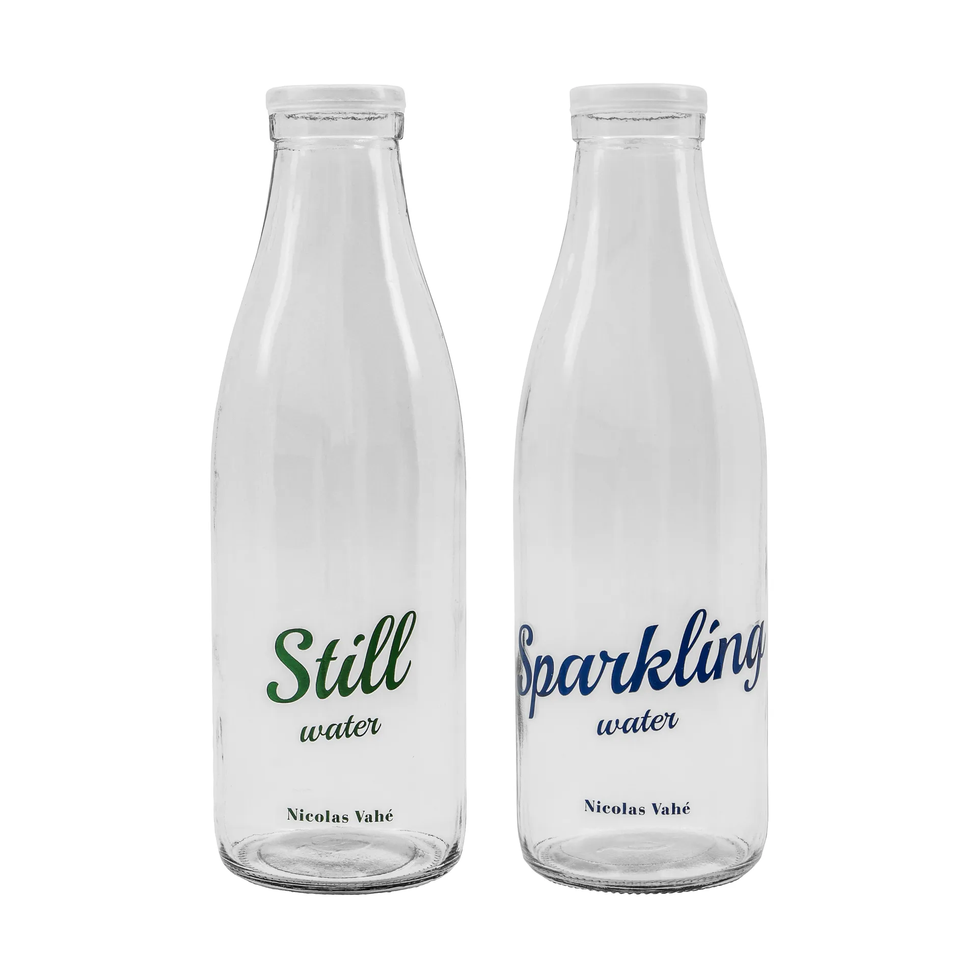 Flaske med låg 1 L, 2 dele, Still-Sparkling Nicolas Vahé