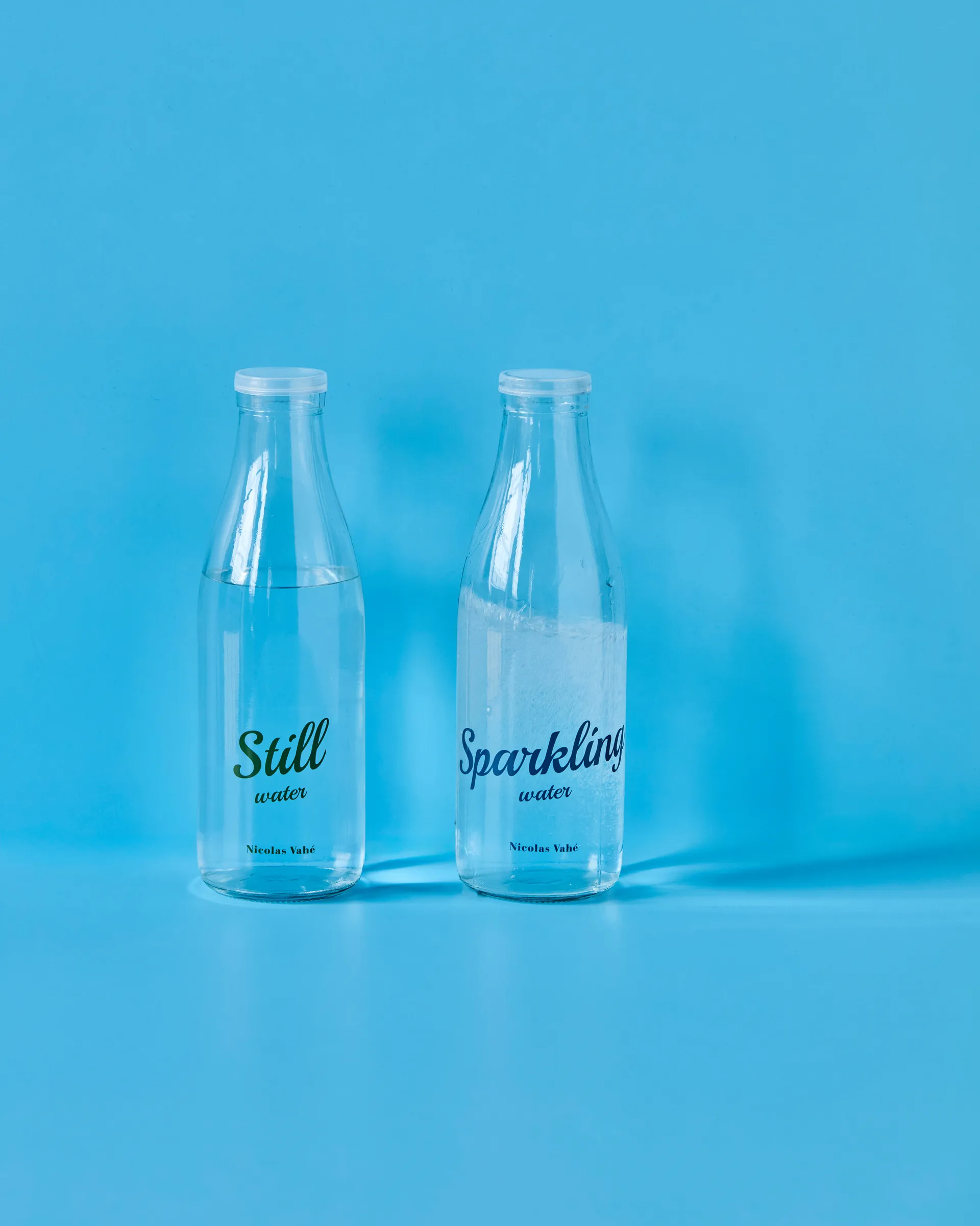 Flaske med låg 1 L, 2 dele, Still-Sparkling Nicolas Vahé