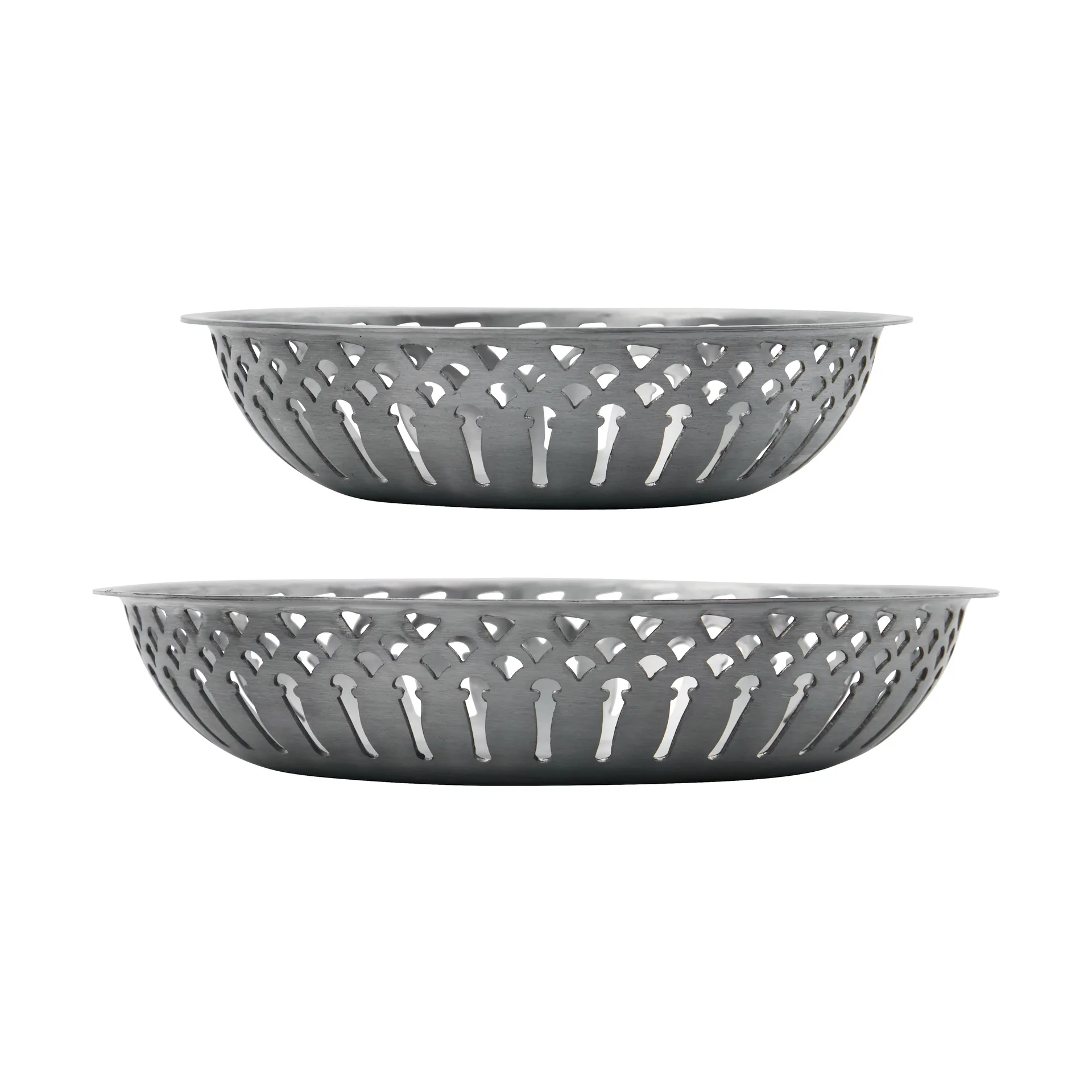 Nicolas Vahé brødkurv 2 dele, Antik sølvfinish Nicolas Vahé