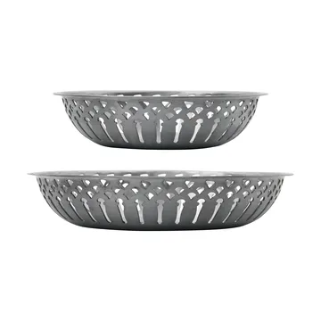 Nicolas Vahé brødkurv 2 dele - Antik sølvfinish - Nicolas Vahé