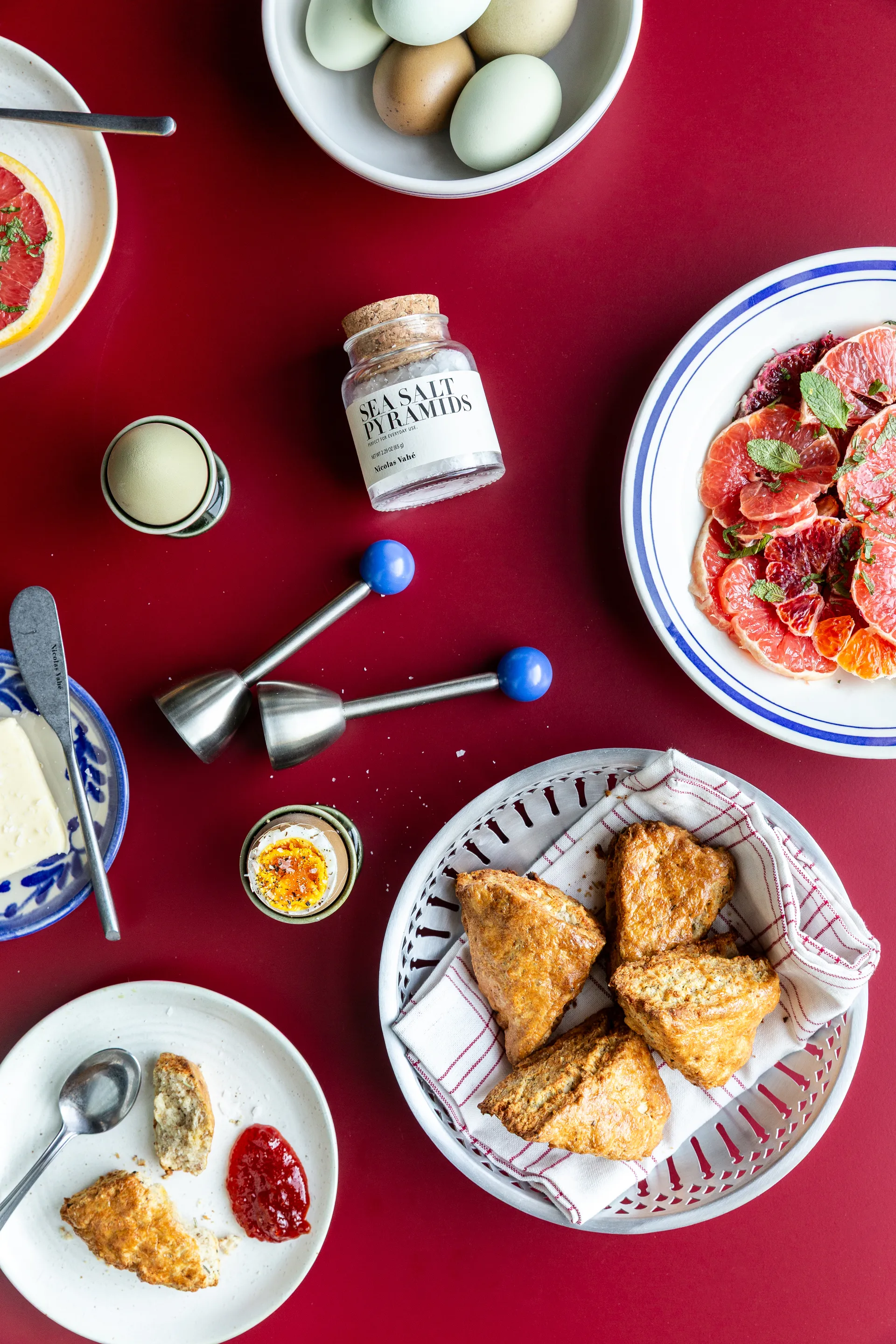 Nicolas Vahé brødkurv 2 dele, Antik sølvfinish Nicolas Vahé