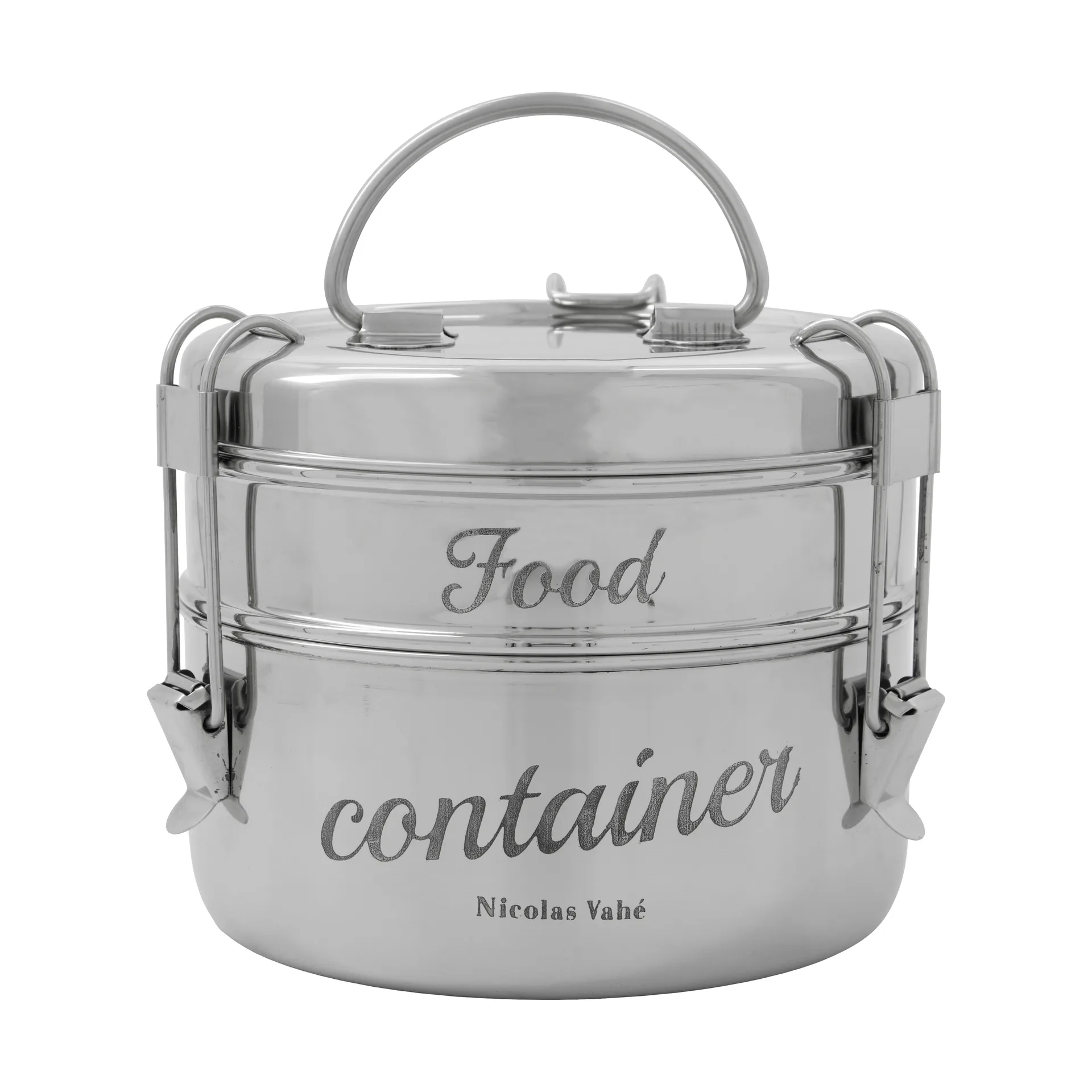 Nicolas Vahé madkasse 2 dele, Sølvfinish, Ø18 cm Nicolas Vahé
