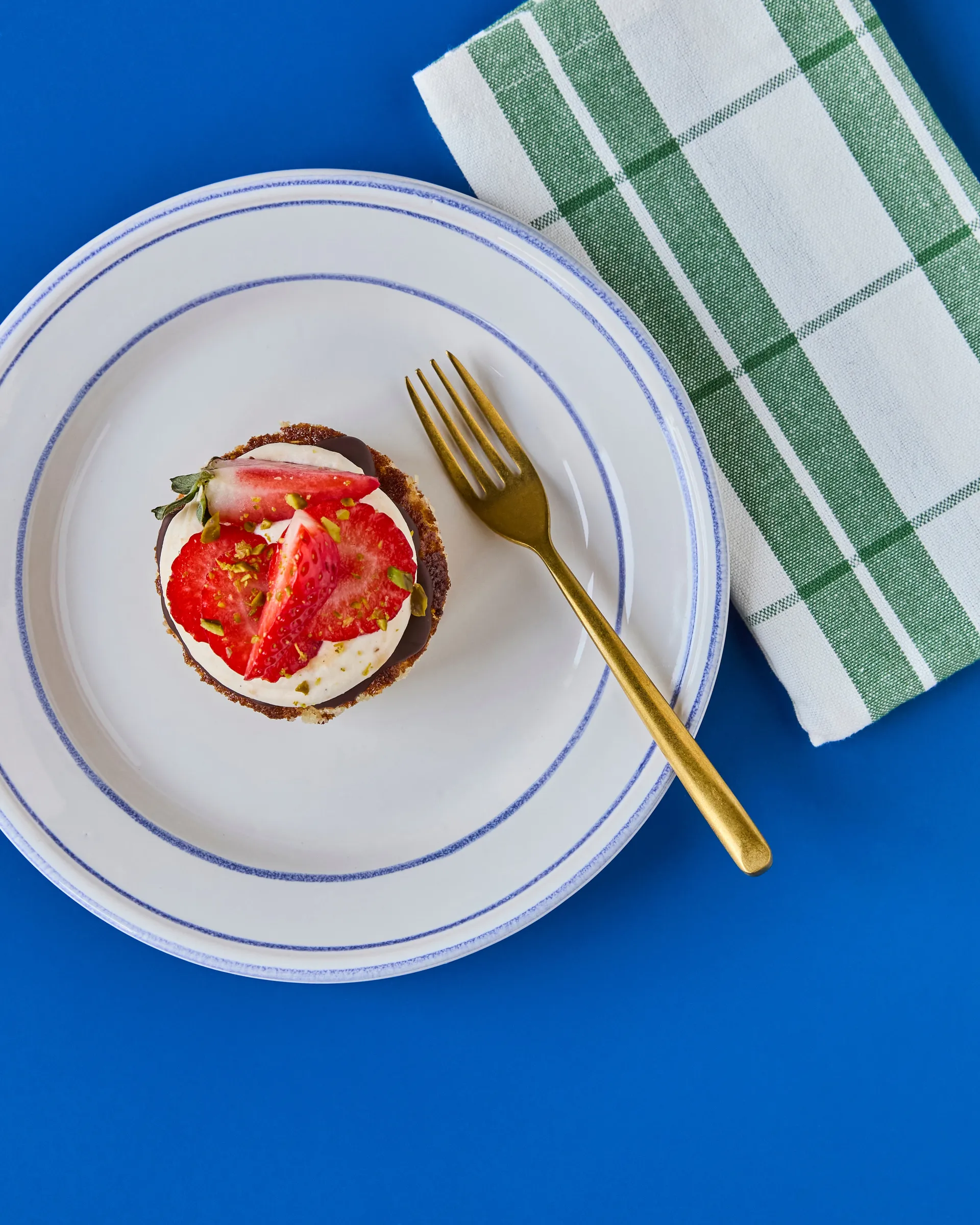 Nicolas Vahé tærtegaffel 4-pak, Antik guldfinish Nicolas Vahé