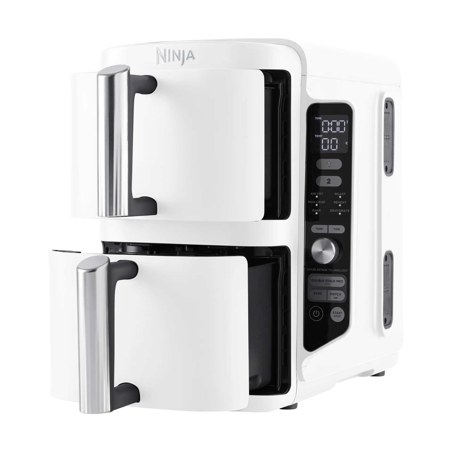 Ninja Air Fryer SL400EUWH double stack XL 2 skuffer 9,5 L, Hvid Ninja