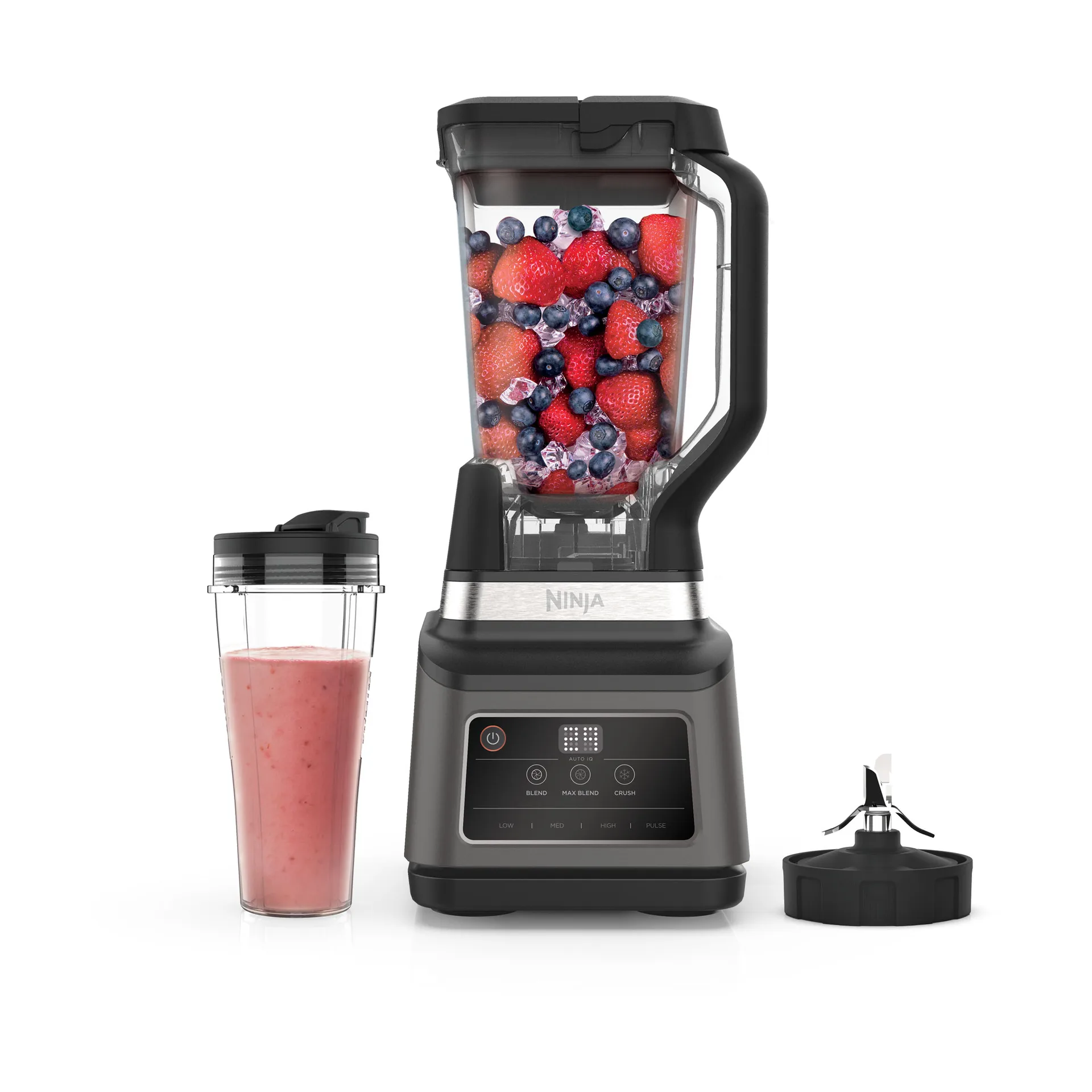 Ninja BN750 2-in-1 blender med Auto-iQ, Sort Ninja