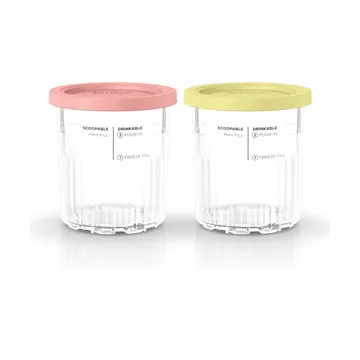 Ninja CREAMi 2 ekstra kopper 709 ml til NC501EU - Rosa/gul - Ninja