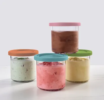 Ninja CREAMi 4 ekstra kopper 470 ml til NC300EU - Blå/rosa/grøn/brun - Ninja