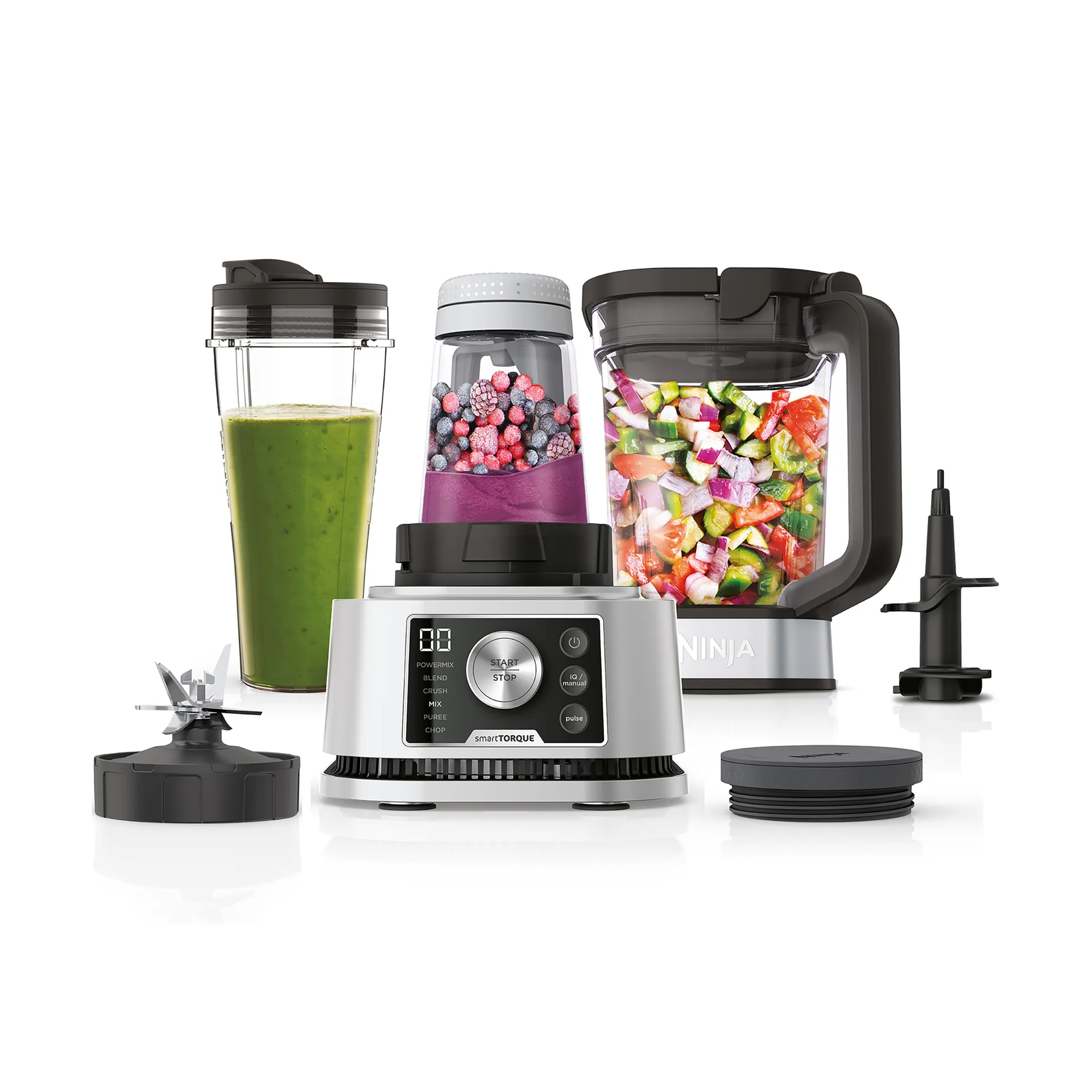 Ninja Foodi CB350 3-i-1 Power Nutri blender, Rustfrit stål Ninja