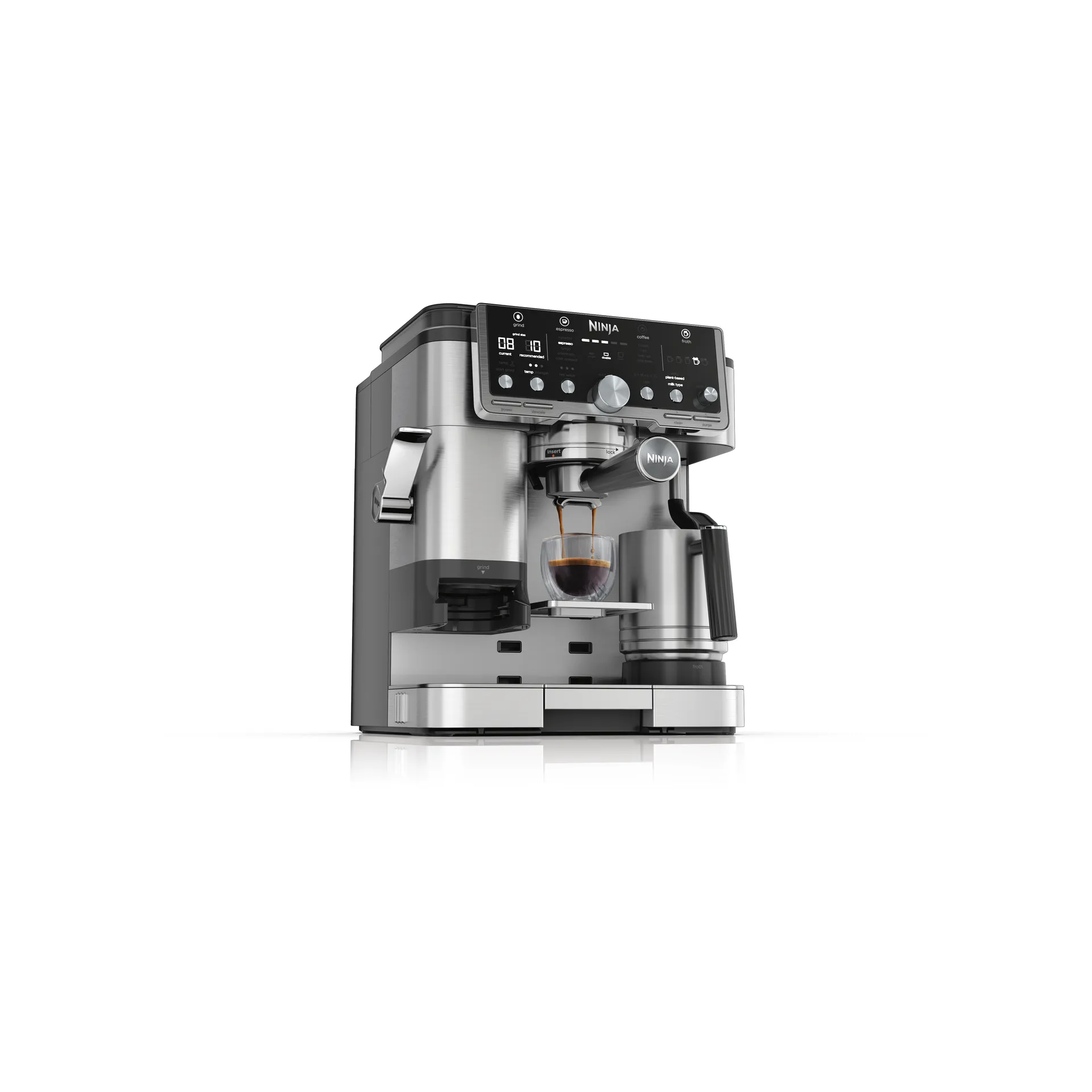 Ninja Luxe café pro series 3-i-1 espressomaskine, Stainless steel Ninja