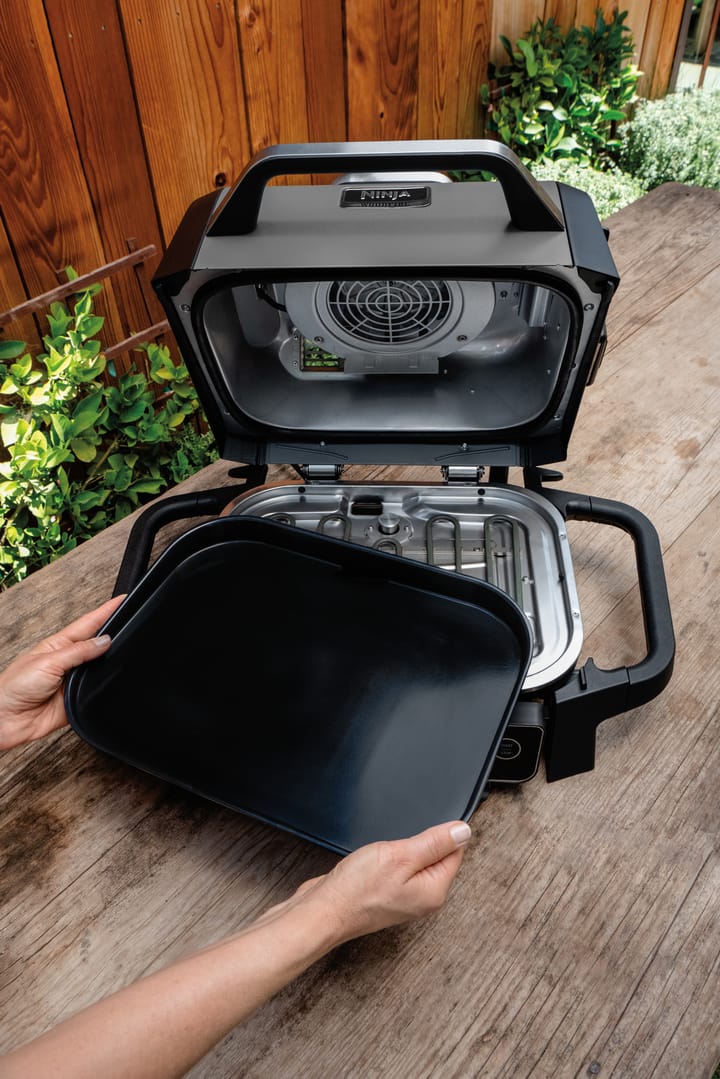 Ninja Woodfire BBQ-plade 28x37 cm, Sort Ninja