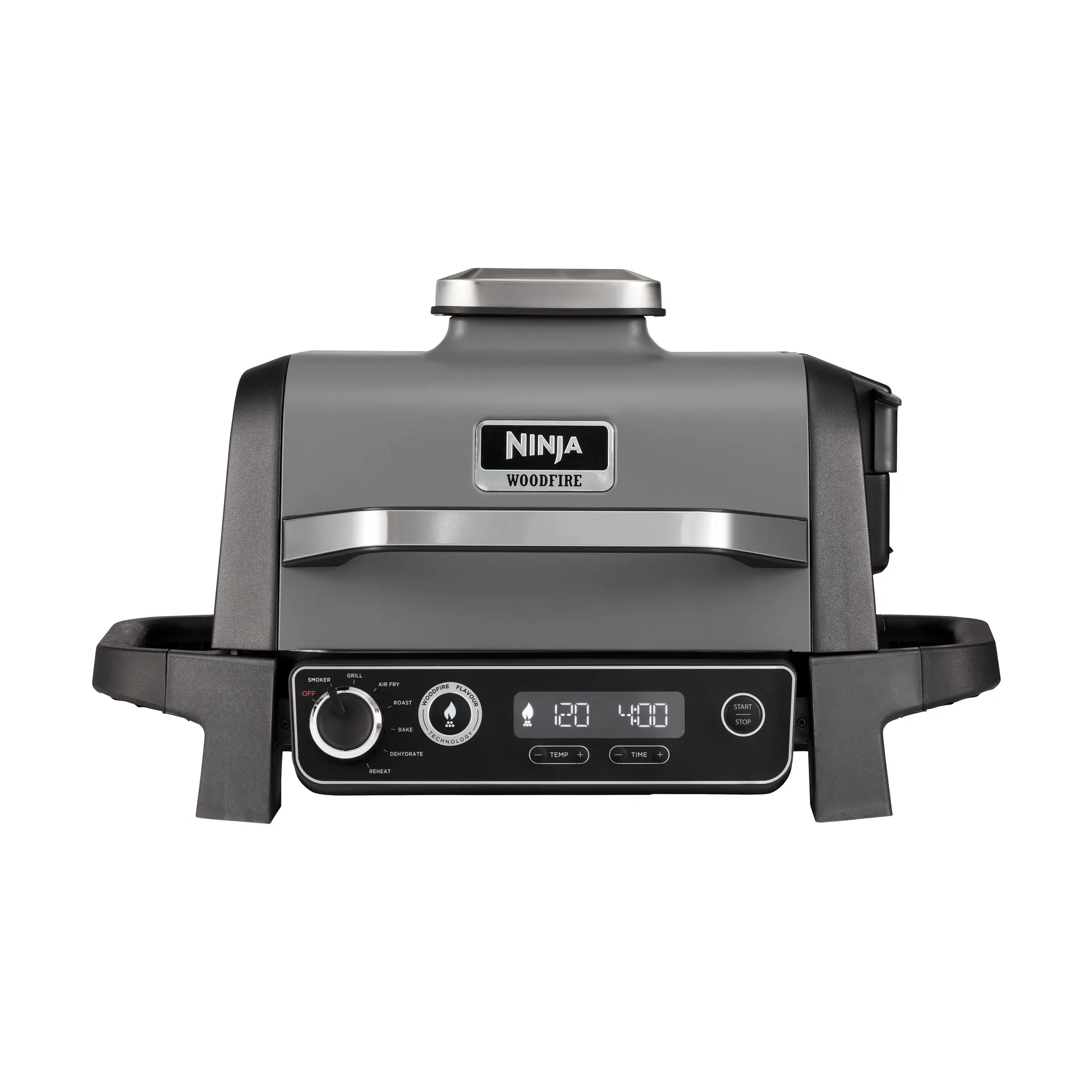 Ninja Woodfire OG701 7-i-1 elgrill 46x46 cm, Sort Ninja