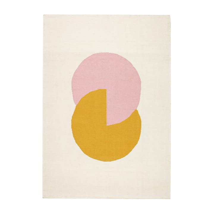 Circles blocks kelimtæppe pink, 170x240 cm NJRD