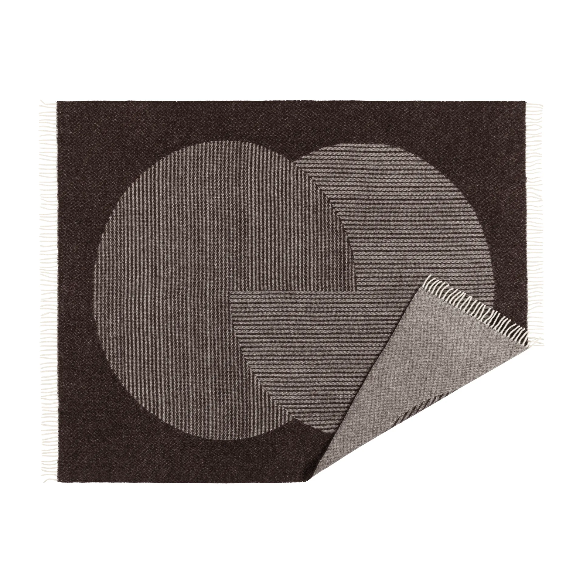 Circles uldplaid 130x185 cm
, Brun NJRD