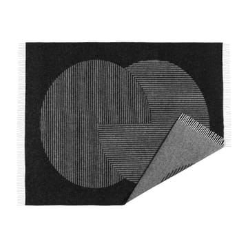 Circles uldplaid 130x185 cm
 - Sort - NJRD