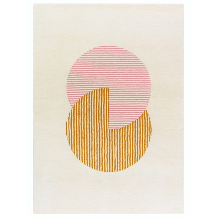 Circles uldtæppe pink - 200x300 cm - NJRD
