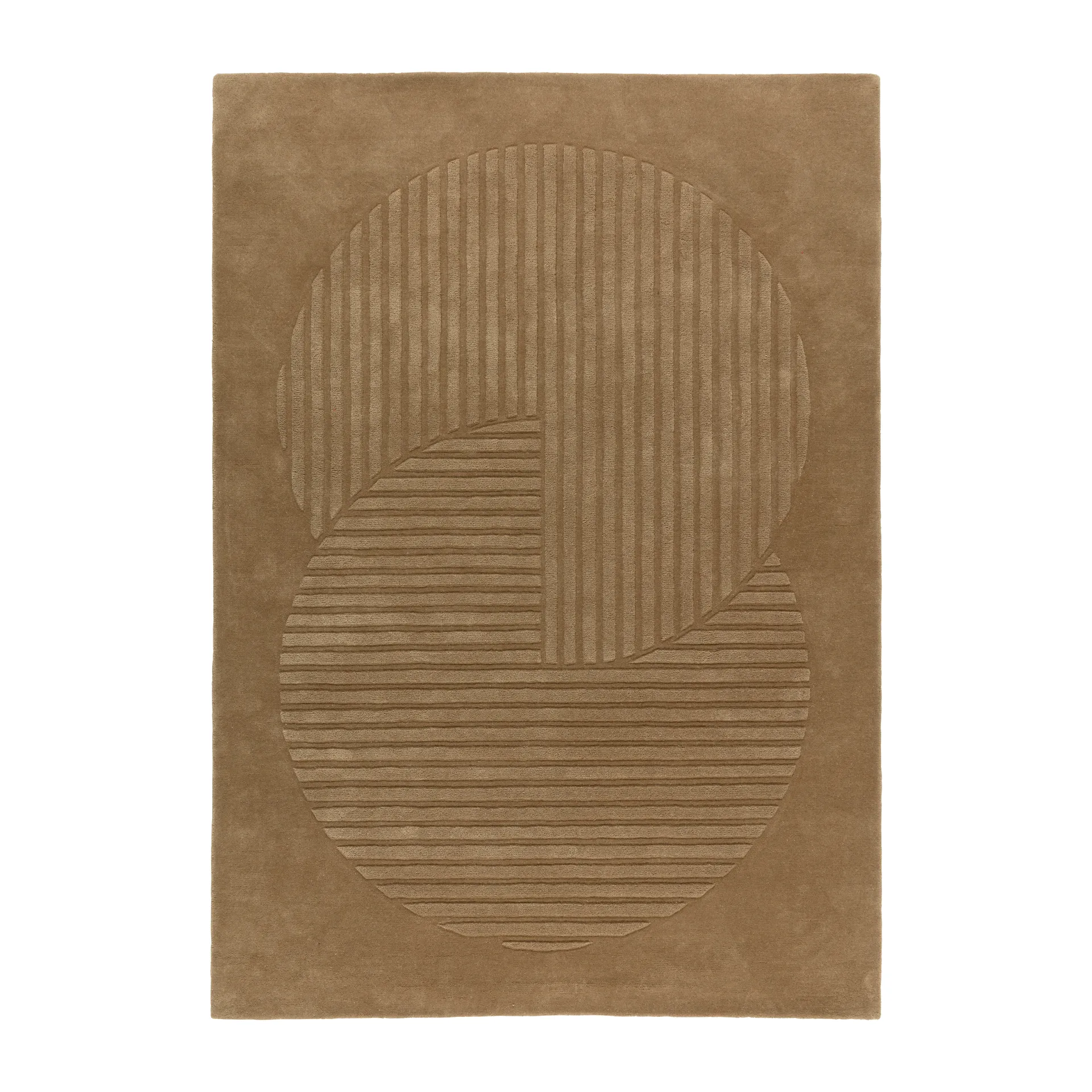 Levels Circles uldtæppe, Beige, 170x240 cm NJRD