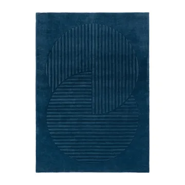 Levels Circles uldtæppe - Blå, 200x300 cm - NJRD
