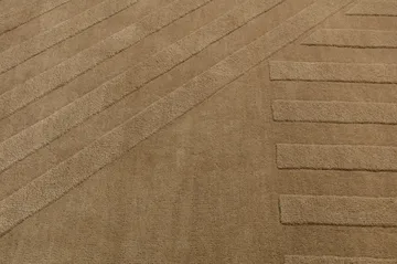 Levels Stripes uldtæppe - Beige, 170x240 cm - NJRD