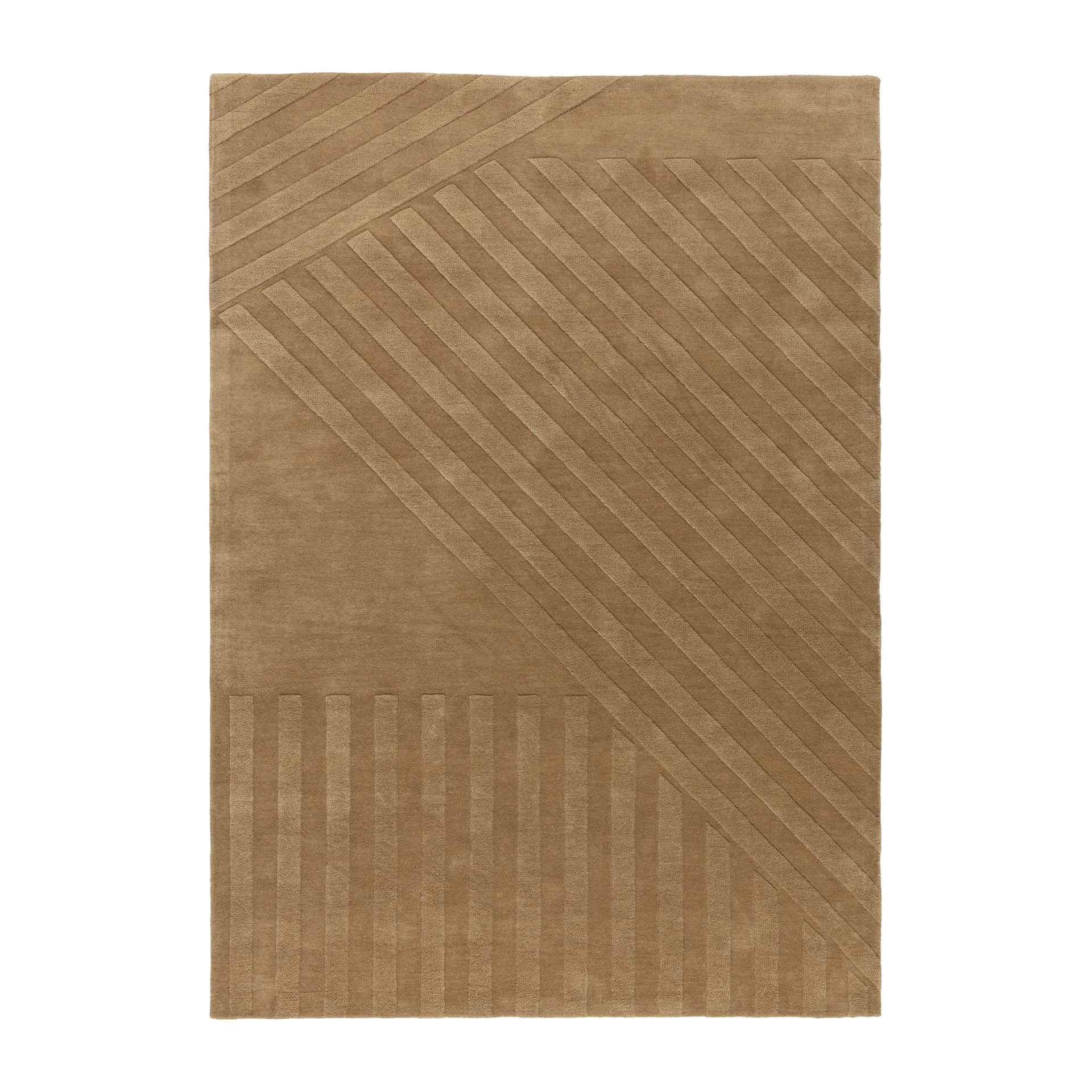 Levels Stripes uldtæppe, Beige, 200x300 cm NJRD
