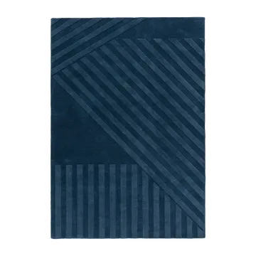 Levels Stripes uldtæppe - Blå, 200x300 cm - NJRD