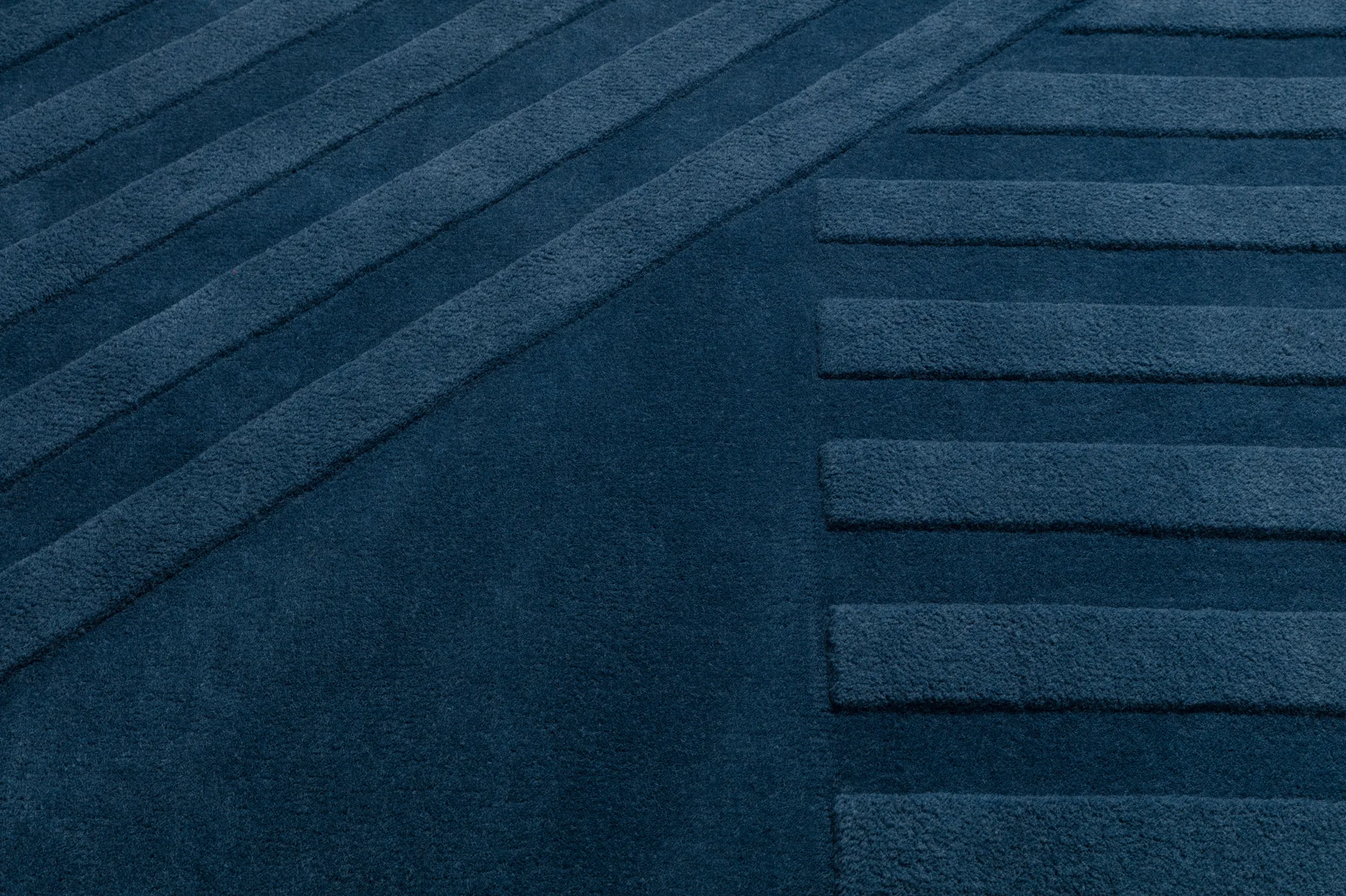 Levels Stripes uldtæppe, Blå, 200x300 cm NJRD