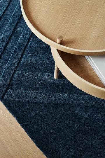 Levels Stripes uldtæppe - Blå, 200x300 cm - NJRD