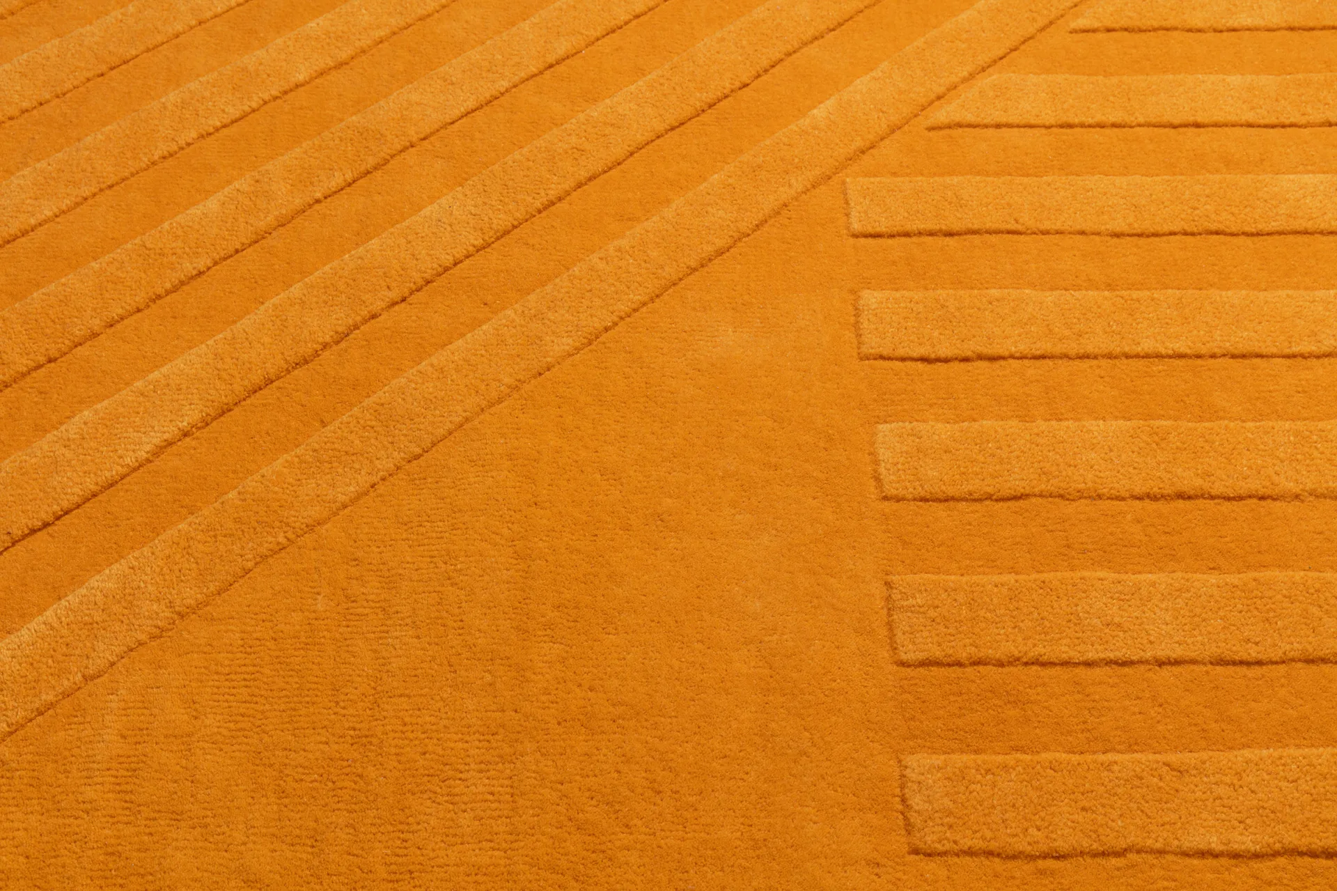 Levels Stripes uldtæppe, Gul, 170x240 cm NJRD